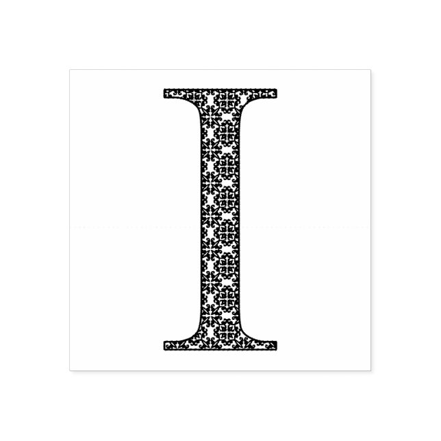 Monogramm des mittelalterlichen Damaskus Letter I Gummistempel (Prägung)