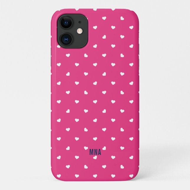 Monogramm des Musters für das Muster niedliches Ho Case-Mate iPhone Hülle (Rückseite)