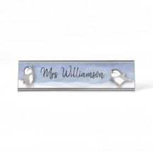 Monogramm des Niedlichen Pinguin-Klassenlehrers