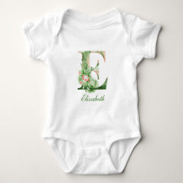 Monogramm des personalisierten Individuellen Namen Baby Strampler