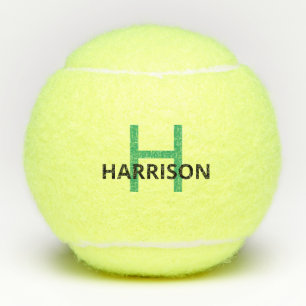 Monogramm des personalisierten modernen Typ Tennisbälle