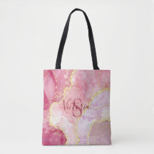 Monogramm des rosa Glitzer