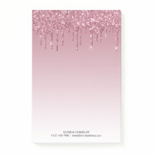 Monogramm des rosa Ombré-Glitzer