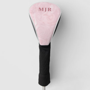 Monogramm des Rosen-Goldmarmor- personalisiert Golf Headcover