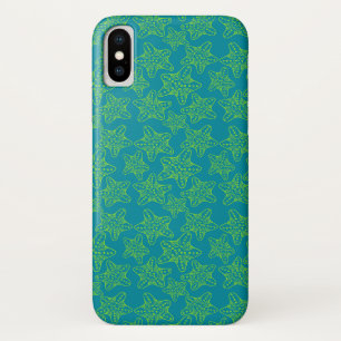 Monogramm des Starfish-Mengen-Muster-  Case-Mate iPhone Hülle