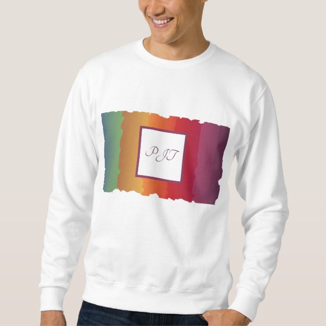 Monogramm des Sweatshirt des Herbst-Mens (Vorderseite)
