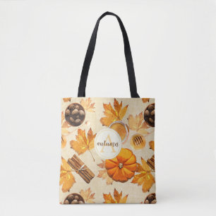 Monogramm des Vintagen Lichts der Wasserfarbe Tasche