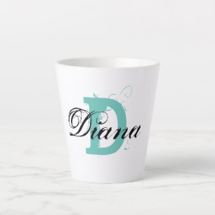 Monogramm des Vintagen Typografen Milchtasse