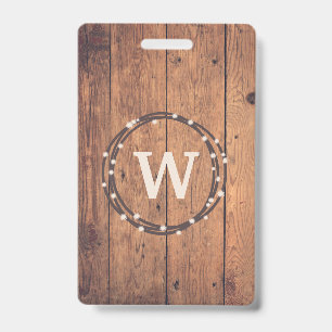 Monogramm-Design Ausweis