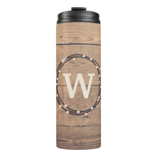 Monogramm-Design Thermosbecher (Vorderseite)