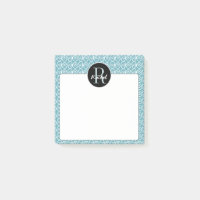 Monogramm Doodle Swirl Muster Hintergrund