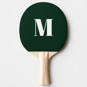 Monogramm dunkelgrün anpassen tischtennis schläger