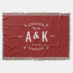Monogramm   Editierbare Farben Decke
