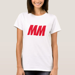 Monogramm Eigenname Initialen Modernes Schlichtes T-Shirt