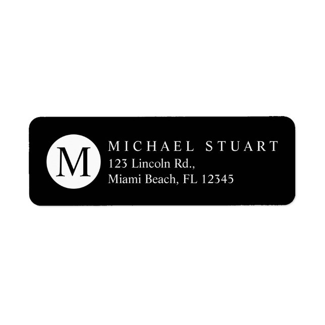 Monogramm | Einfache Minimalistische Farbgebung (Vorne)