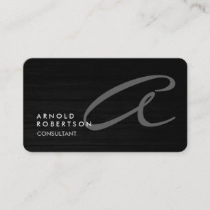 Monogramm Einfache Schlichte kundenspezifische Vis Visitenkarte
