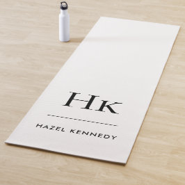 Monogramm einfache Signatur Moderne Chic Mit Monog Yogamatte