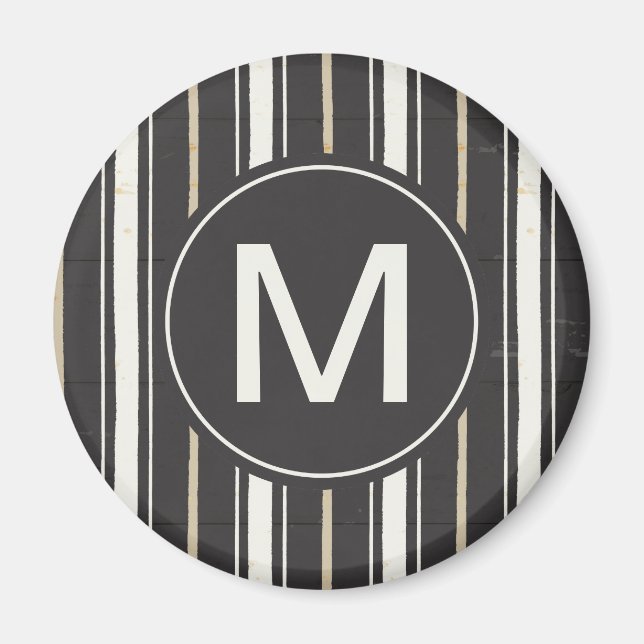 Monogramm | Einfache Zeichen Schritt zwei Magnet (Vorne)