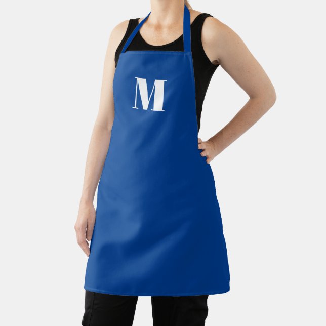 Monogramm Erstblau anpassen Schürze (InSitu)
