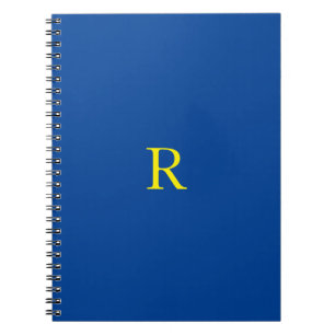 Monogramm Erstblauer gelber, farbiger Hell 2020 Notizblock