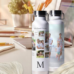 Monogramm erste 9 Foto Collage 3 Anführungszeichen Trinkflasche<br><div class="desc">Monogram Initial 9 Foto Collage 3 Sentimental Quotes 100% anpassbare 3 sentimental Redewendungen Special Times, Making Erinnerungen, LIfe's schöne Momente. Behalt dir einige deiner wertvollen Fotos mit einer Collage deiner neun Lieblingsbilder, die du einfach in die gezeigten Vorlagen eintauschen kannst, und ändere die Zitate, wenn du willst. Personalisieren Sie Ihre...</div>