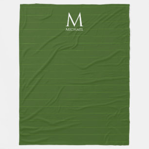 Monogramm erste Vorlage für benutzerdefinierten Wä Fleecedecke