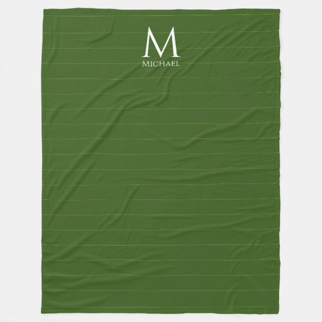 Monogramm erste Vorlage für benutzerdefinierten Wä Fleecedecke (Vorderseite)