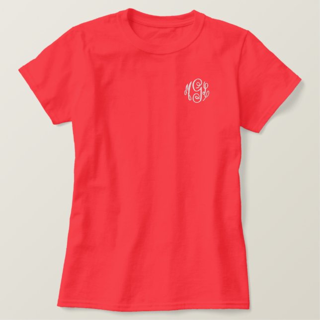 Monogramm erster T - Shirt (Design vorne)