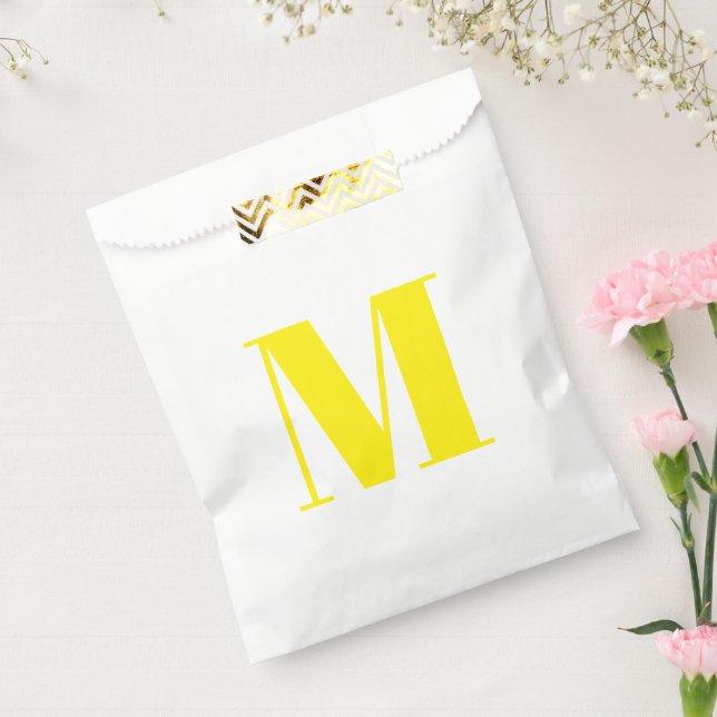 Monogramm Erstgelb anpassen Geschenktütchen (Versiegelt)