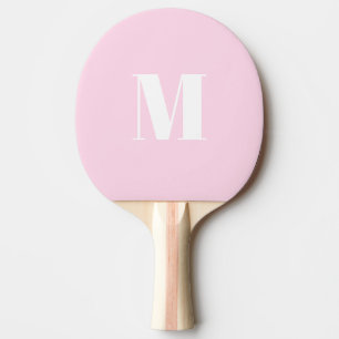 Monogramm Erstlicht pink weiß anpassen Tischtennis Schläger