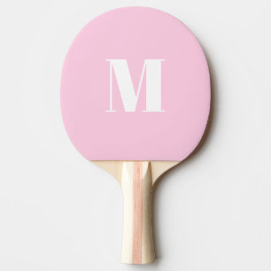 Monogramm Erstlicht pink weiß anpassen Tischtennis Schläger