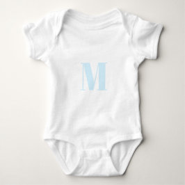 Monogramm Erstlichtblau anpassen Baby Strampler