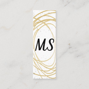 Monogramm / Expressiv Mini Visitenkarte
