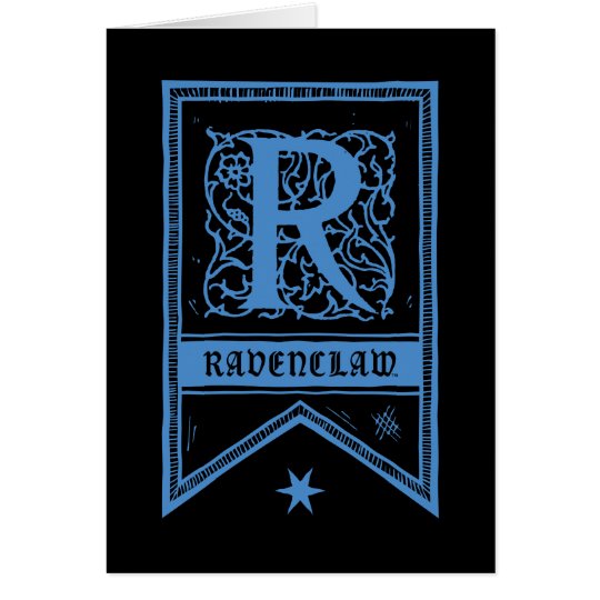 Monogramm-Fahne Harry Potters | Ravenclaw Karte