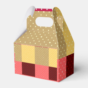 Monogramm Farbige Punkte Stylisch Geschenkschachtel