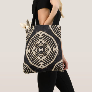 Monogramm fett geometrisches Muster boho Tasche