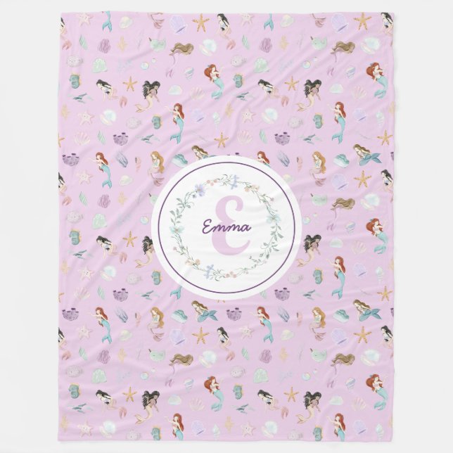 Monogramm Fleecedecke (Vorderseite)