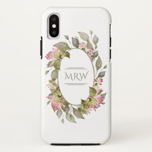 Monogramm, floral Case-Mate iPhone hülle