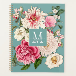 Monogramm Floral Planer