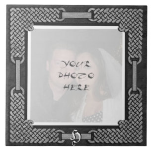 Monogramm-Foto-Rahmen-Tile Fliese