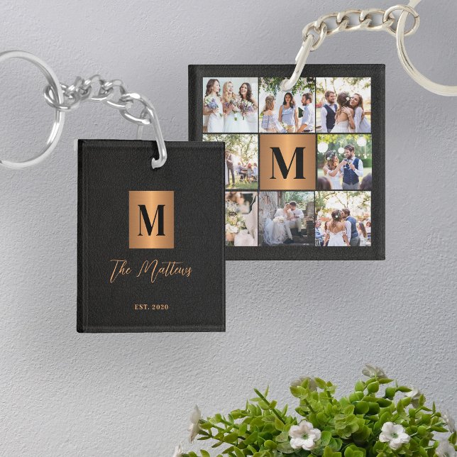 Monogramm-Fotocollage Familie Schlüsselanhänger (Von Creator hochgeladen)