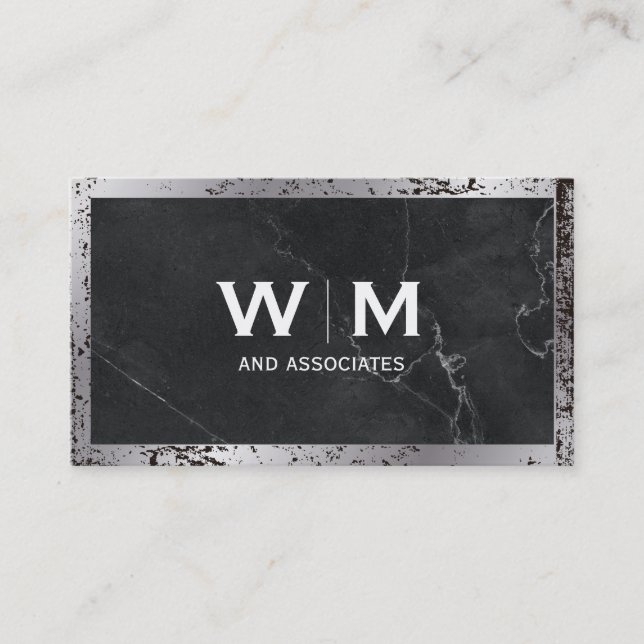 Monogramm | FÜHRUNGSKRAFT | Ruhestört Visitenkarte (Vorderseite)