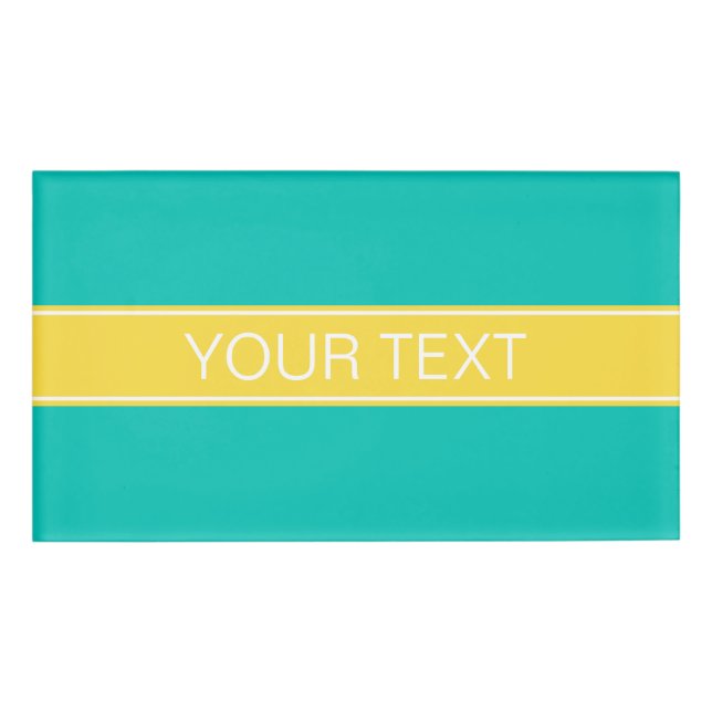 Monogramm für Aquamarine Ananas, Name des Ananas Namenschild (Vorderseite)