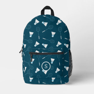 Monogramm für Badminton Player-Shuttlecocks und -R Bedruckter Rucksack