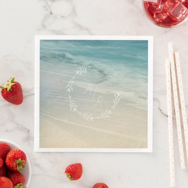 Monogramm für Beach-Event Serviette (Beispiel)