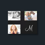 Monogramm für benutzerdefinierte Collage für moder Leinwanddruck<br><div class="desc">Laden Sie Ihr eigenes Foto hoch, um dieses einmalige Stück zu kreieren! Perfektes Geschenk für diese besondere Schwester in Ihrem Leben. Dieses Design entstand durch digitale Kunst und kann in dem Bereich personalisiert sein, der durch das Ändern des Fotos und/oder Textes zur Verfügung gestellt wird. Oder Sie können es anpassen,...</div>