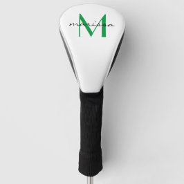 Monogramm für benutzerdefinierte Ladys mit grünem Golf Headcover