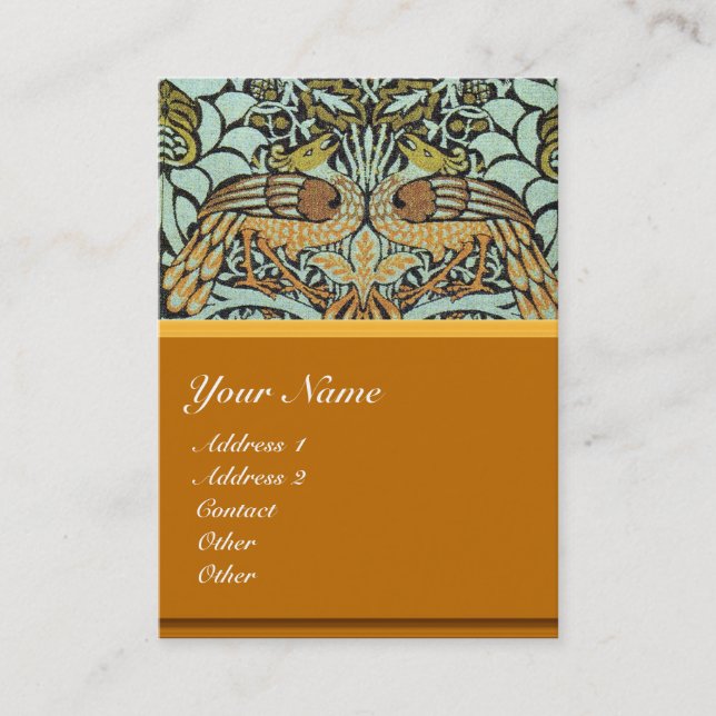 MONOGRAMM FÜR Blume, FRIEDEN UND DRACHEN Visitenkarte (Vorderseite)