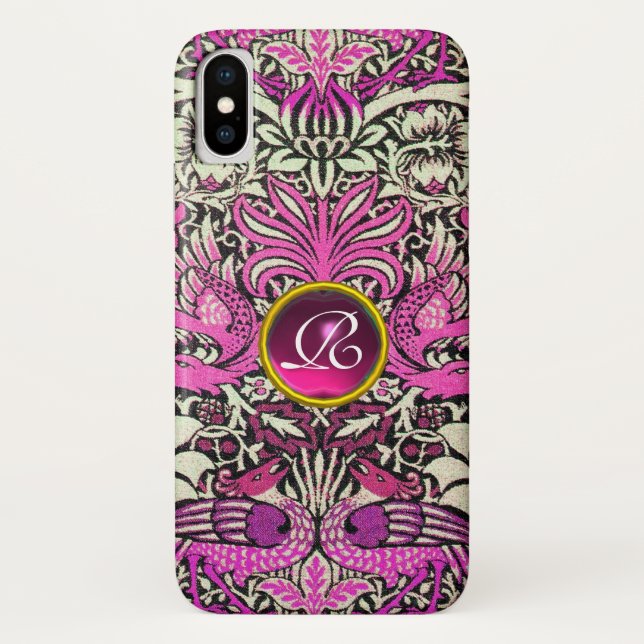 MONOGRAMM FÜR Blume, FRISCHEN UND DRACHEN Case-Mate iPhone Hülle (Rückseite)