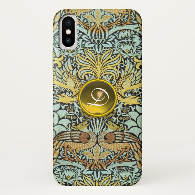MONOGRAMM FÜR Blume, FRISCHEN UND DRACHEN Case-Mate iPhone Hülle (Rückseite)